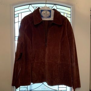 Relativity  Brown Leather Jacket 1X